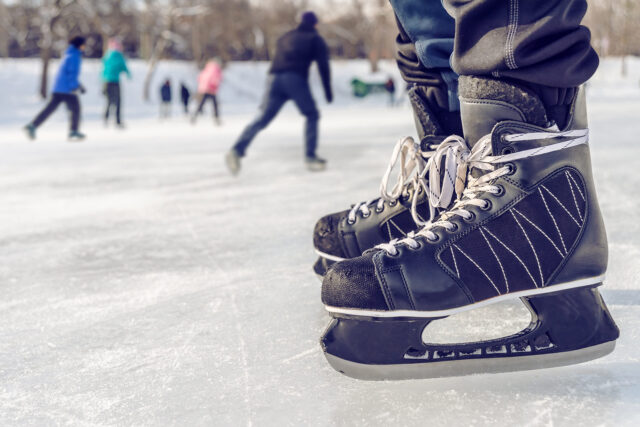 Close up of Ice Skates