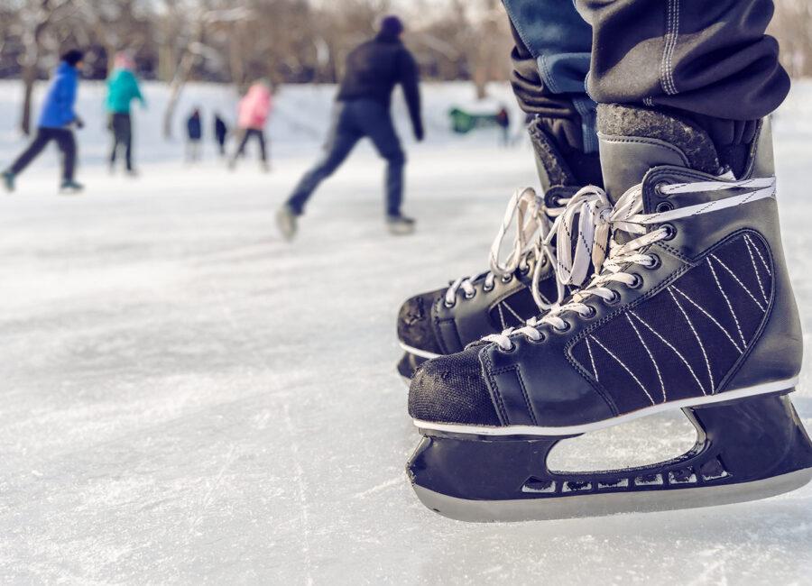 Close up of Ice Skates