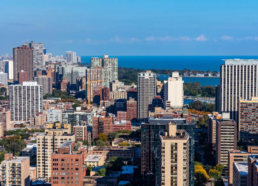 Lakeview Chicago Skyline