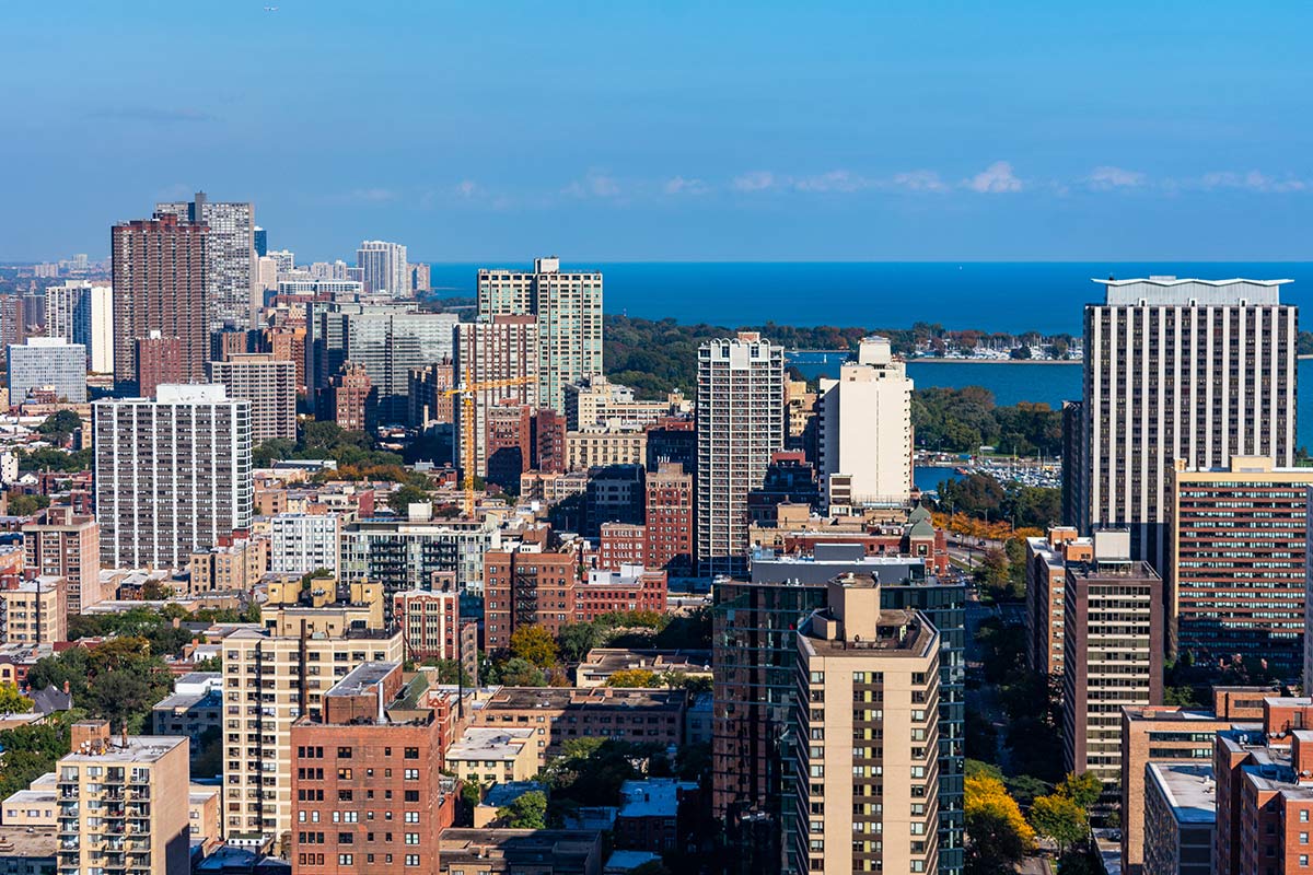 Lakeview Chicago Skyline